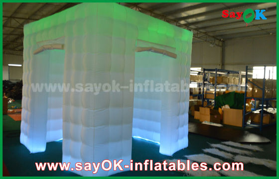 Cabine conduzida inflável inflável da foto da cor verde da barraca do partido para o casamento/clube/partido
