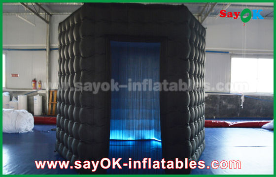 Decorações infláveis do partido 1 cabine da foto do cubo de Diamond Oxford Cloth Inflatable Led da porta para a feira profissional