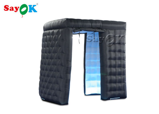 Parede inflável à prova de fogo da cabine da foto do diodo emissor de luz de Removeable da cabine da foto do partido para o banquete de casamento
