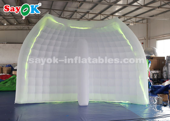 Parede inflável portátil do fundo da cabine da foto da barraca inflável do partido com tira clara conduzida para eventos