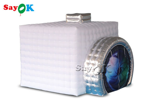 A barraca inflável do partido personalizou a cabine inflável portátil da foto com luz conduzida