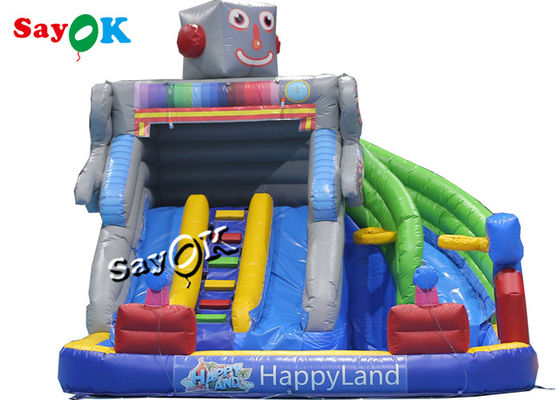 Corrediça de água inflável temático do robô feito sob encomenda Bouncy inflável do quintal das corrediças com associação
