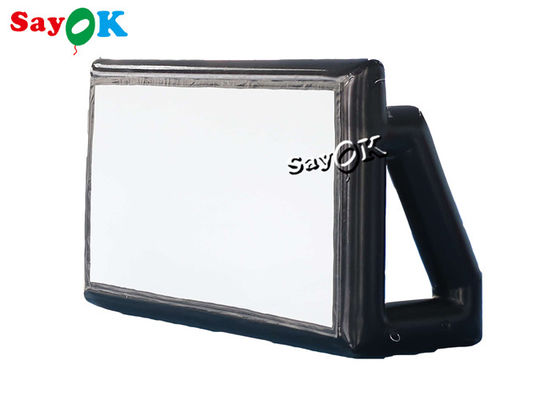 Telas de filme Front Projection Inflatable Movie Screen hermético do quintal com bomba 3x1.75mH