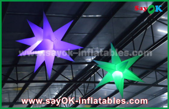 1.5m 190 D Nylon Publicidade Iluminação Inflável Decoração, Estrela Inflável Com Luz Led