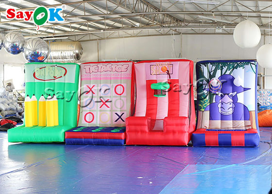 Quintal inflável 4 dos jogos exteriores em 1 lápis inflável Ring Throwing Game