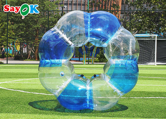 O esporte adulto inflável do tamanho do jogo de futebol brinca a bola abundante inflável transparente de TPU