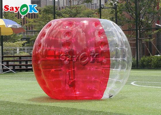 Bolas transparentes do futebol da bolha de Zorb do corpo inflável do PVC do jogo exterior TPU do jogo de bola