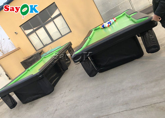 Mesa de bilhar inflável selada ar de rolamento inflável do PVC do jogo 0.9mm com suporte