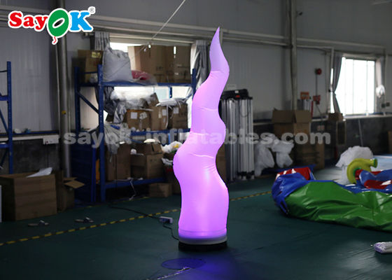 2M Alto Inflável Tusk de Marfim Com 16 Cores Mudança de Luz Para Decoração de Festa