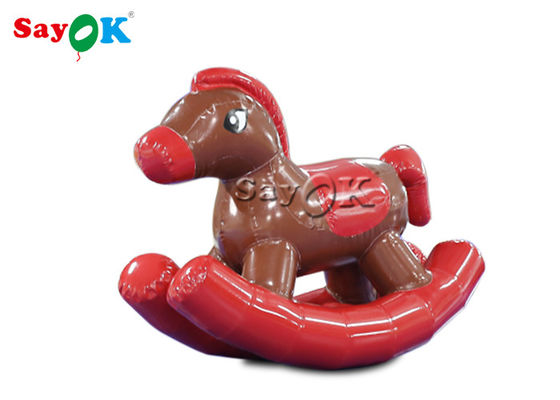Criança vermelha Pony Rocking Horse inflável do PVC de Sayok