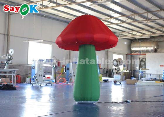 Decoração de cogumelos infláveis LED coloridos para publicidade