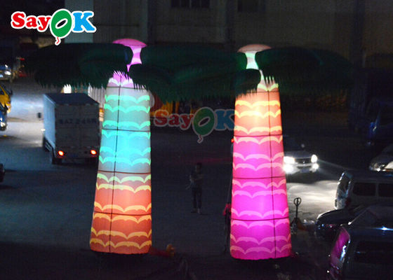 da decoração inflável da fase de pano de 190t Oxford palmeira artificial do coco de Airblowing