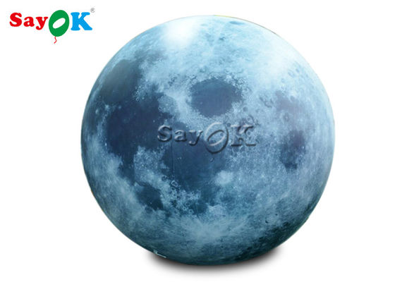 Iluminação LED de pátio Balão lunar inflável de 3 m