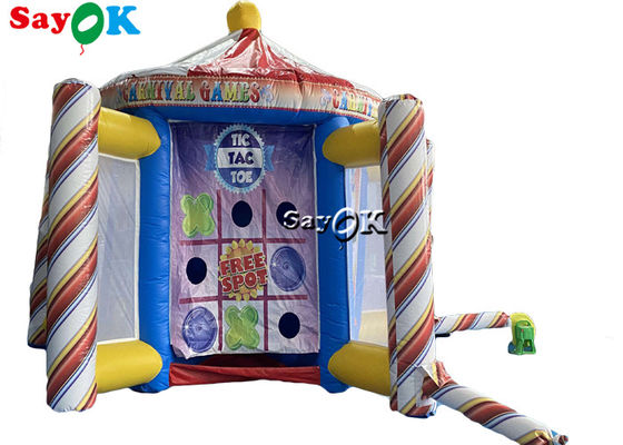 Cabine interativa do jogo do carnaval de Theme Party Inflatable da cerca da barra dos jogos dos esportes de Tarpalin dos jogos infláveis do gramado