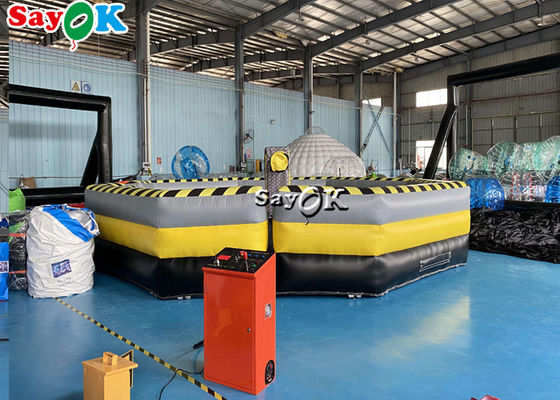 Máquina inflável louca inflável da fusão do jogo do Wipeout dos jogos 7m do carnaval para o divertimento