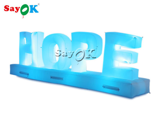 Personalizável 1,3m inflável HOPE Alphabet para promoção