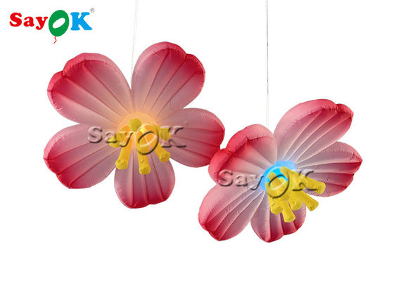 Decoração pendurada Rosa Oxford 1.5m inflável Led Flower