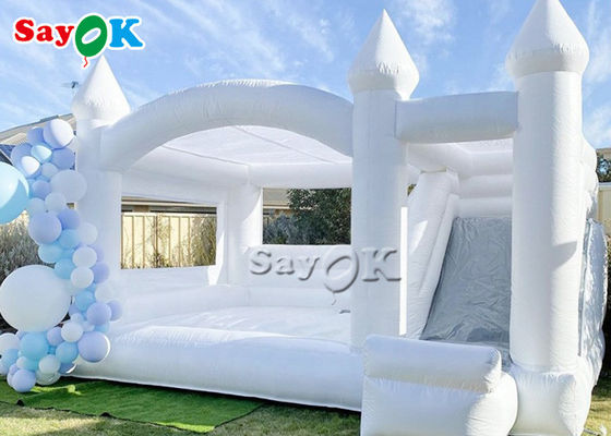 Adultos 5m 16.5ft Casamento comercial Castelo de salto com escorrega