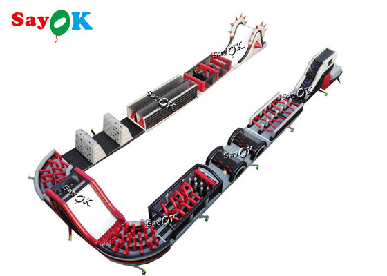 150m 495ft Commercial Inflatable Obstáculo Curso para Adultos