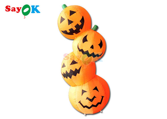 PVC inflável Halloween Decoração 4,9ft forma de abóbora LED modelo inflado