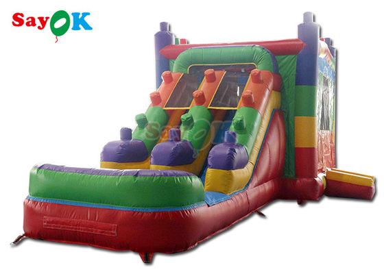 0.5mm PVC inflável unicórnio casa de salto crianças castelo salto diapositiva lua