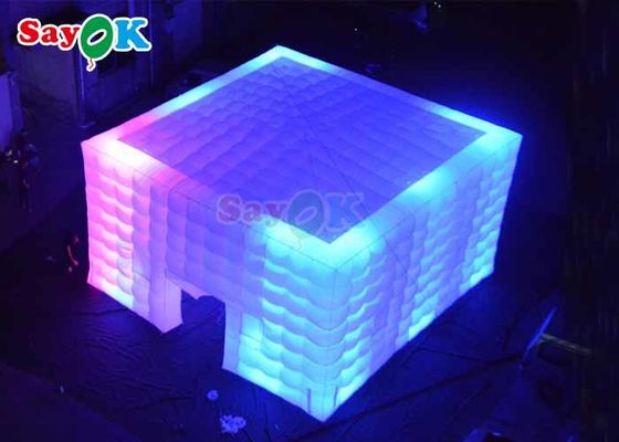 Grande clube noturno inflável da barraca inflável branca comercial do ar do partido do clube noturno para eventos exteriores