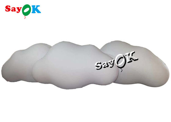3m 10ft produtos infláveis personalizados teto pendurado PVC balão de nuvem com luzes LED