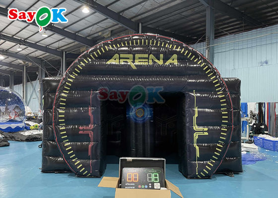 Jogos Desportivos Infláveis IPS Interativos Infláveis Centro de Batalha Leve Com Play System Arena Tent
