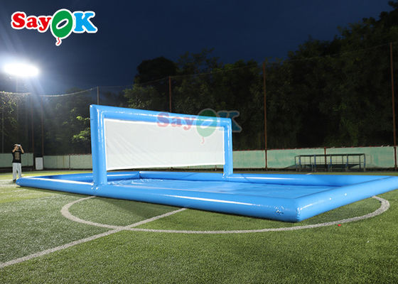Jogos de Parque Aquático Grande piscina inflável Campo de Voleibol inflável Água Court de tênis para jogos esportivos