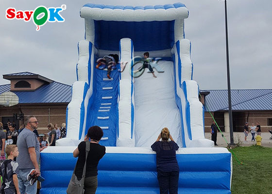Deslizamento inflável para crianças para piscina azul e branco piscina deslizamento inflável / parque aquático inflável para crianças