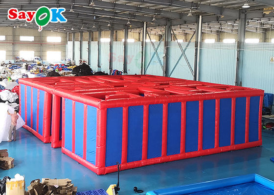 dos jogos 27ft infláveis dos esportes de 9m explosão exterior Maze Inflatable Games For Kids do curso de obstáculo