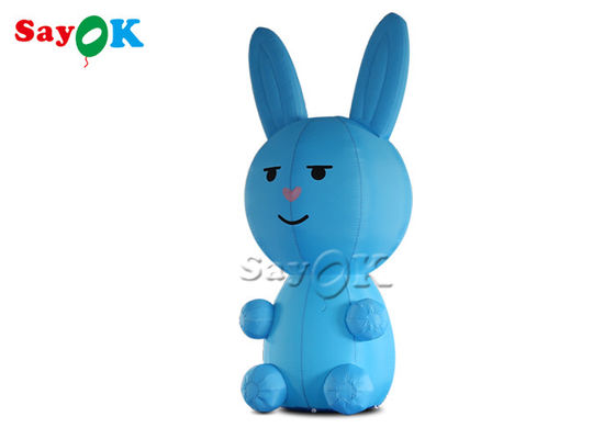 Personagens de desenhos animados infláveis 3m Jumbo Blow Up Blue Bunny