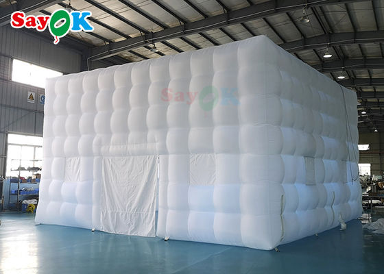 Tenda inflável de acampamento 8x8x5m Tenda inflável de jardim Led aluguel de barracas infláveis de marquete