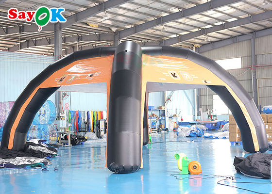 Tenda de ar familiar Custom PVC 7x4m estrutura de suporte de tenda de ar inflável Blow Up Spider Tent