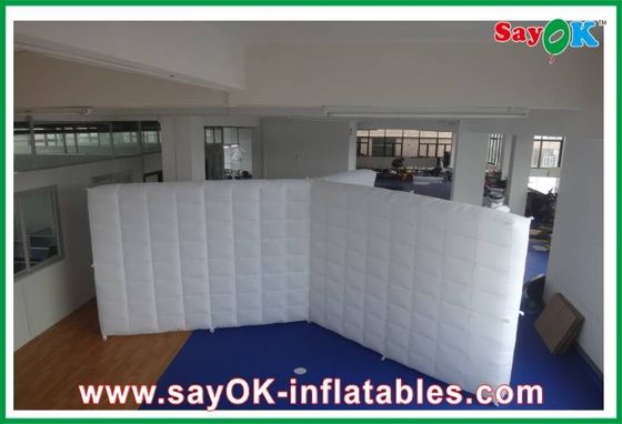 Parede divisória inflável de tenda inflável de família / parede conjunta de luz LED inflada para casamento