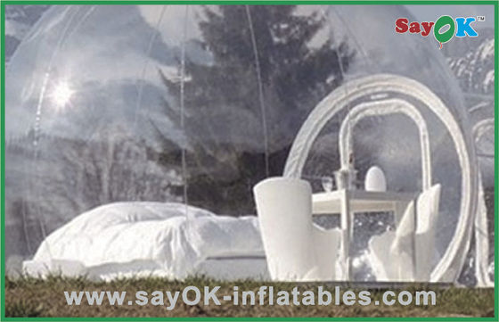 Tenda inflável de quintal transparente Tenda de ar inflável de campo de grama de fim de semana Tenda inflável