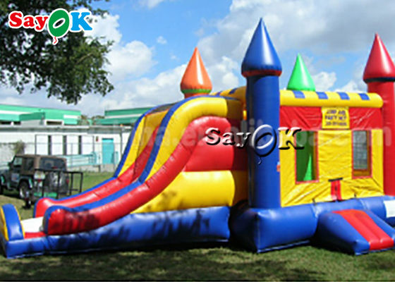 6*4m Pvc Air Jumping Bouncing Castles With Slide Commercial Inflatable Bouncer para Kid