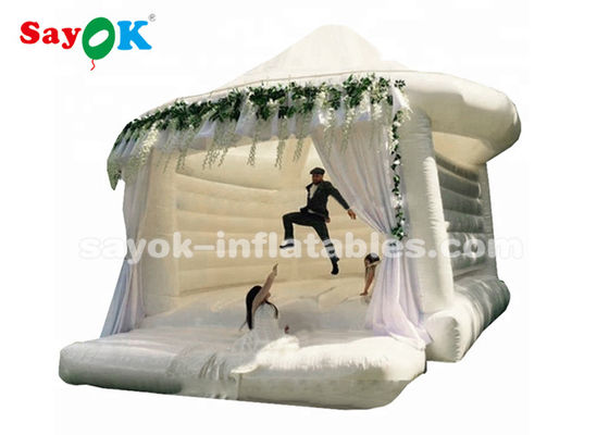 Bounce inflável branco comercial para casamento de tamanho personalizado