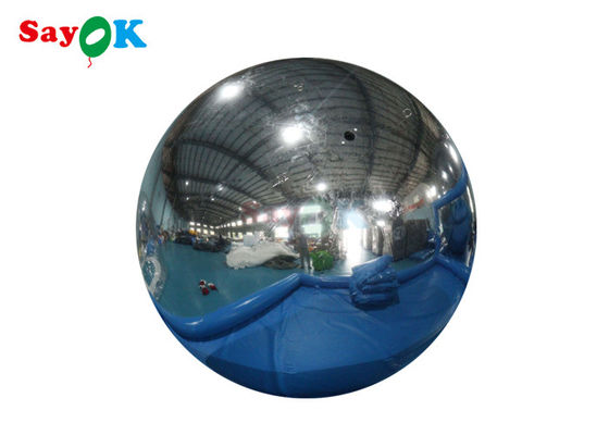 Bola de espelho de ouro personalizada grande Pvc prata inflável Esfera de espelho de espelho gigante decorativo Esfera